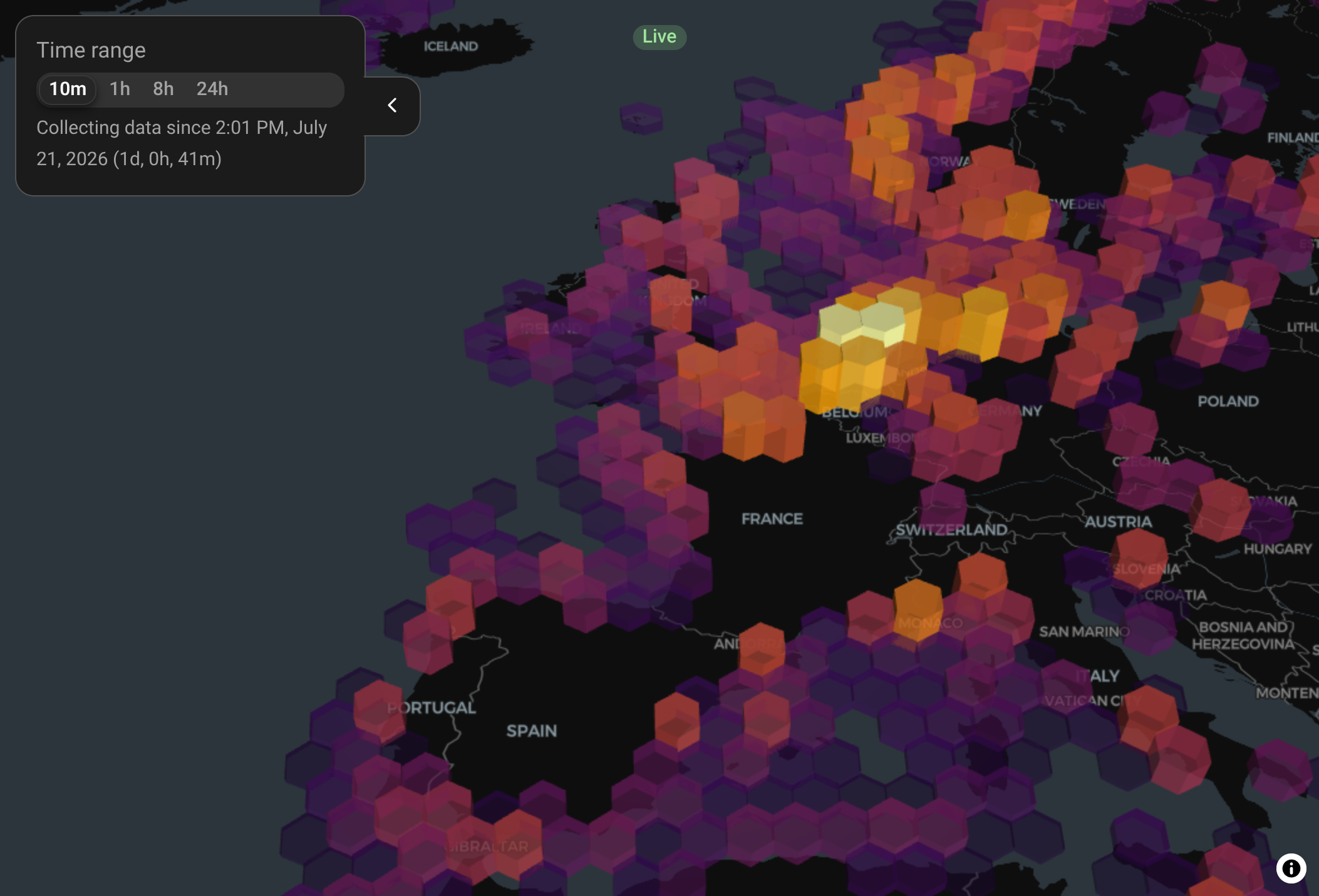 TrafficMap screenshot